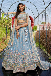 Sky Blue Lehenga